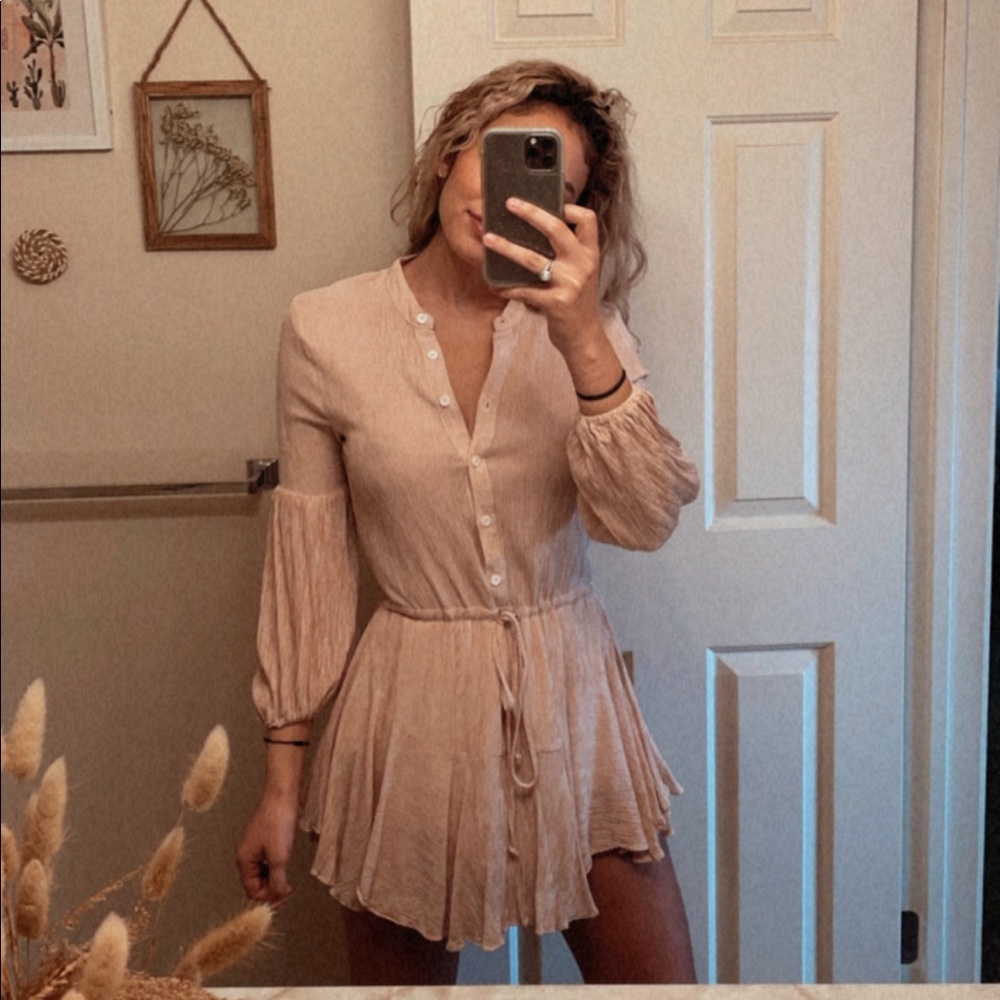 Pink & White Striped Dress